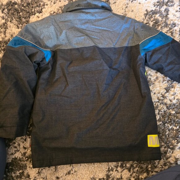 🥶 MONSTER Color Block Boys Winter/Ski Jacket - Size 12 - Picture 3 of 4